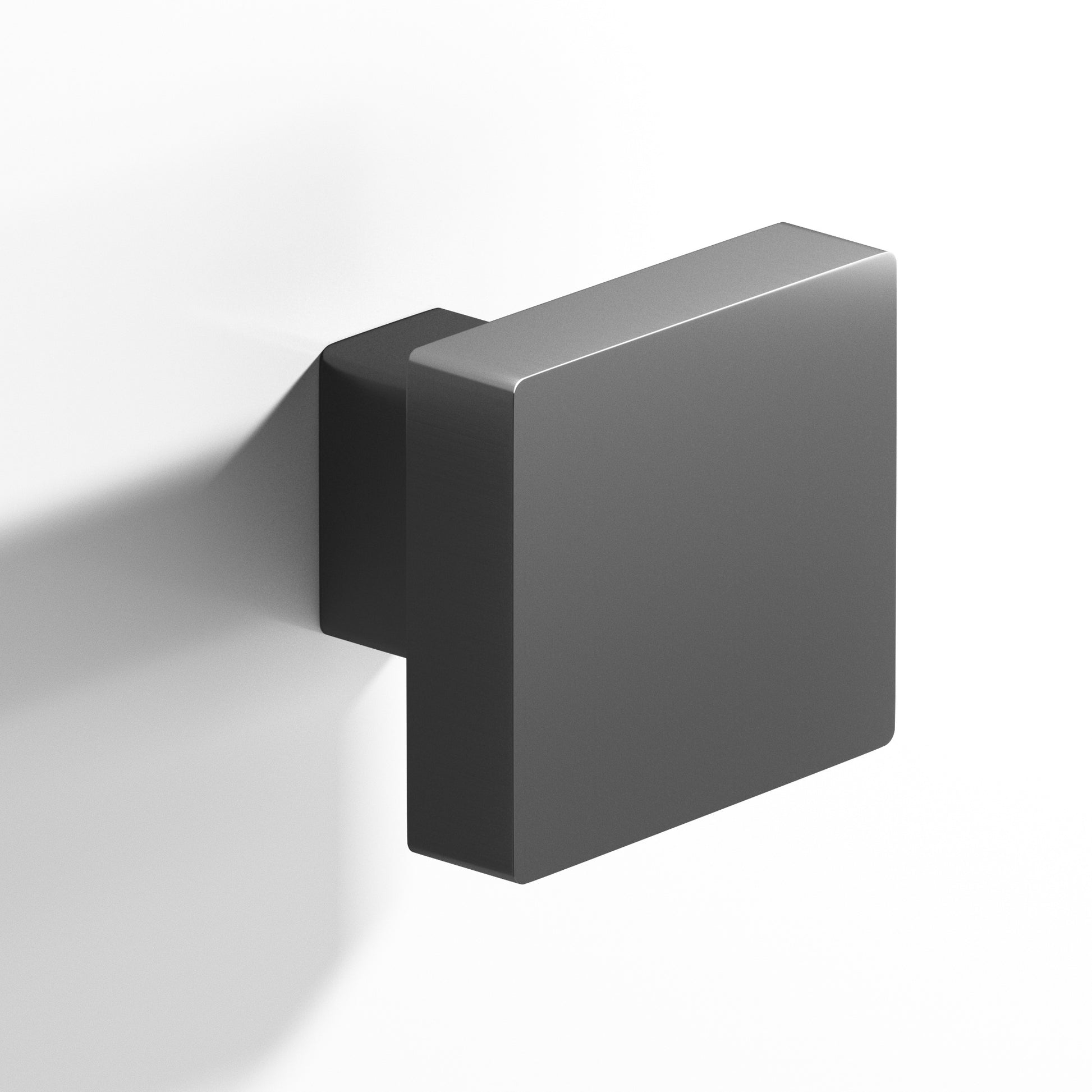 Colonial Bronze Series 749 1.5" Square Cabinet Knob With Rectangular Post Graphite / 1.5"