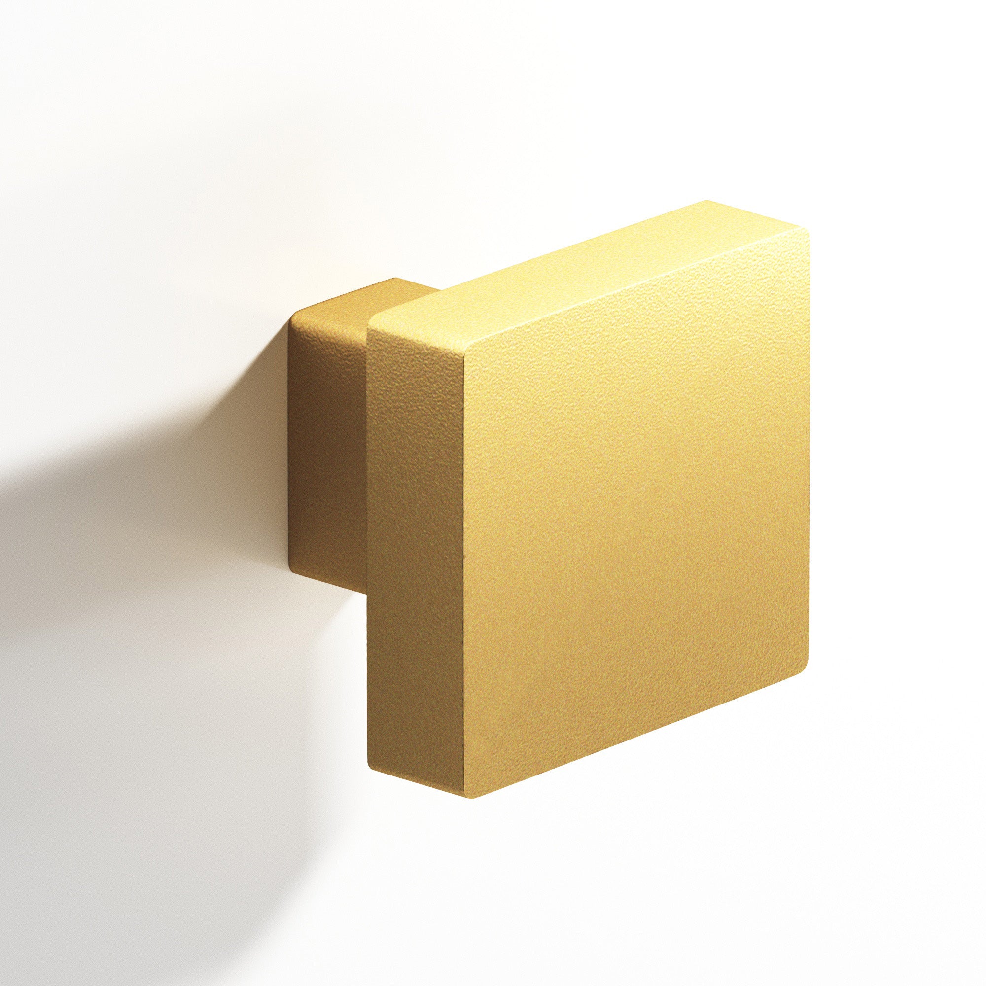 Colonial Bronze Series 749 1.5" Square Cabinet Knob With Rectangular Post Frost Brass™ / 1.5"