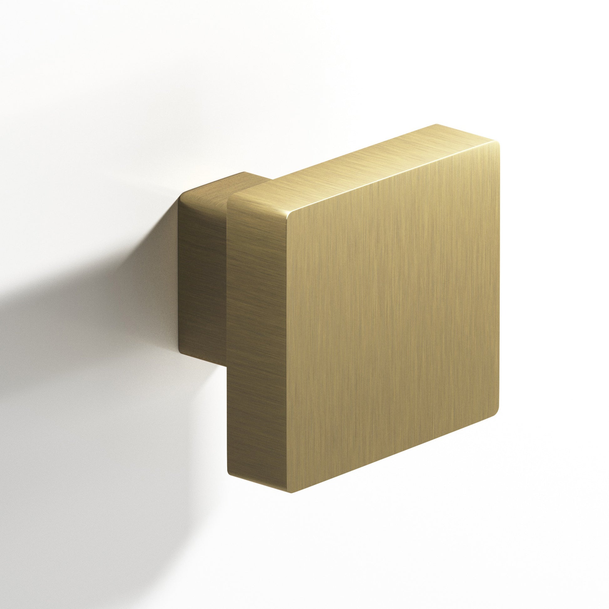 Colonial Bronze Series 749 1.5" Square Cabinet Knob With Rectangular Post Antique Brass / 1.5"