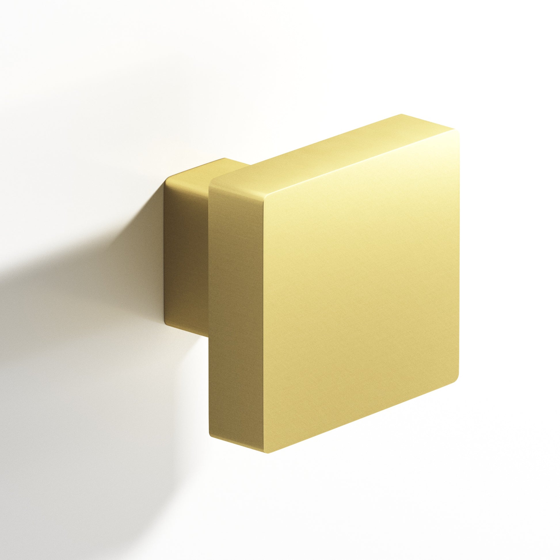 Colonial Bronze Series 749 1.5" Square Cabinet Knob With Rectangular Post Matte Satin Brass / 1.5"