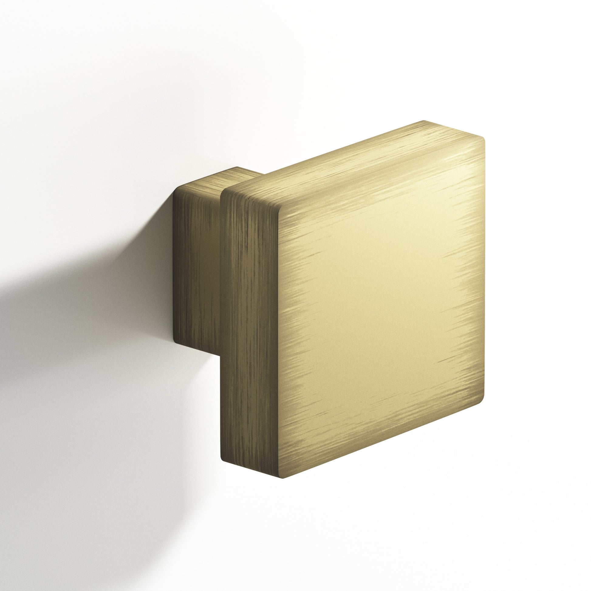 Colonial Bronze Series 749 1.5" Square Cabinet Knob With Rectangular Post Matte Antique Satin Brass / 1.5"