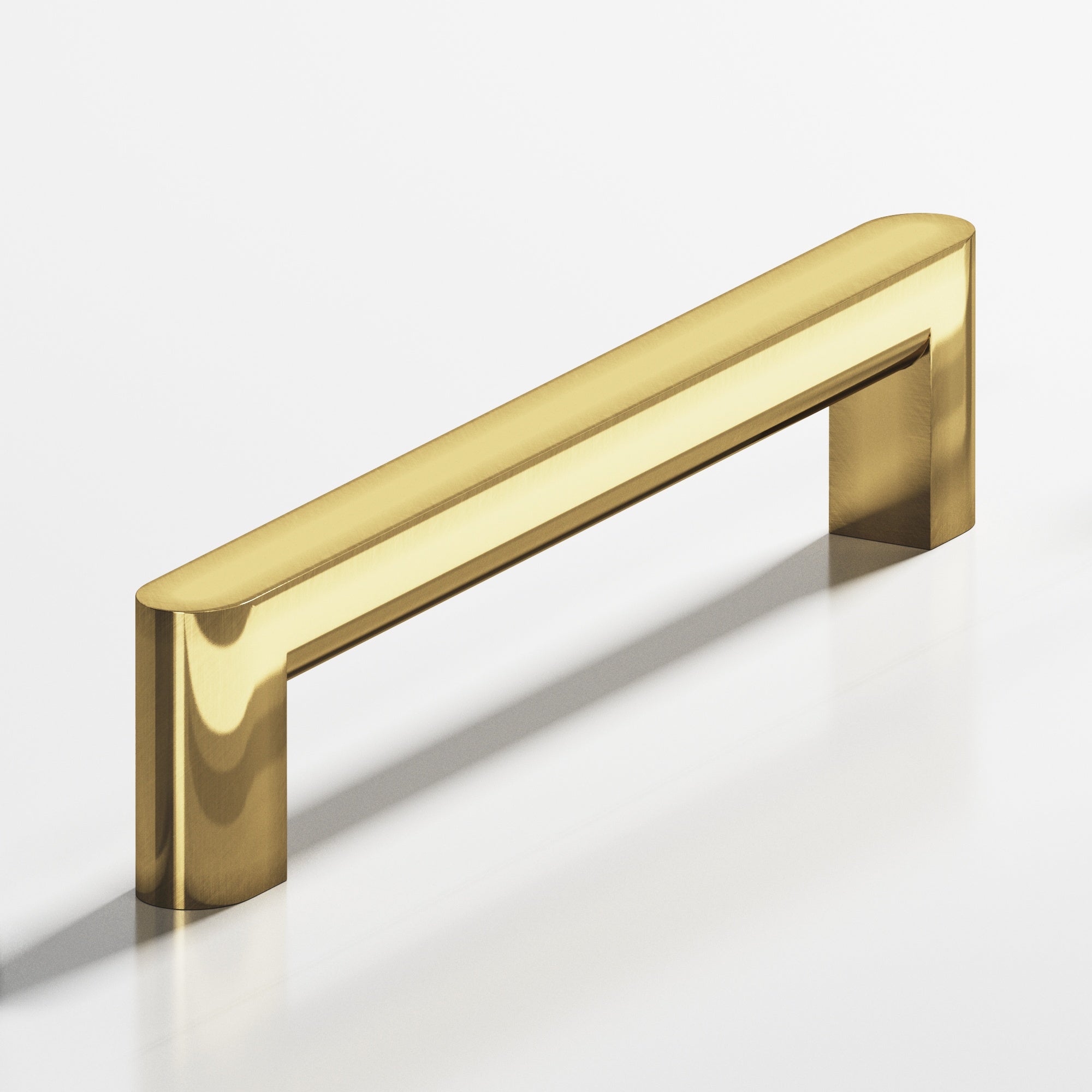 Colonial Bronze Series 765 6" Square Cabinet Pull With Rounded Back And Ends Antique Bronze / 6"