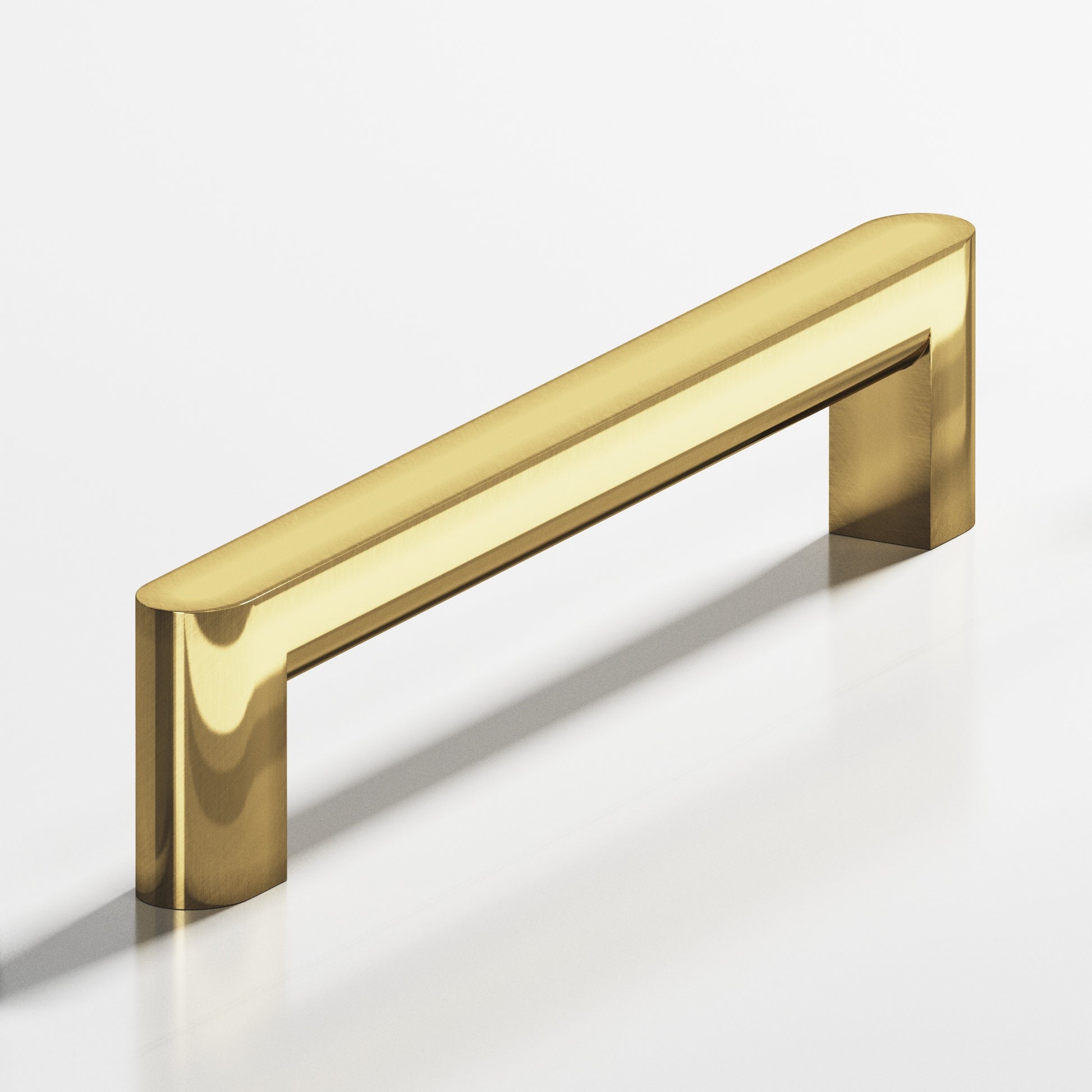 Colonial Bronze Series 760 4" Square Cabinet Pull With Rounded Back And Ends Antique Bronze / 4"