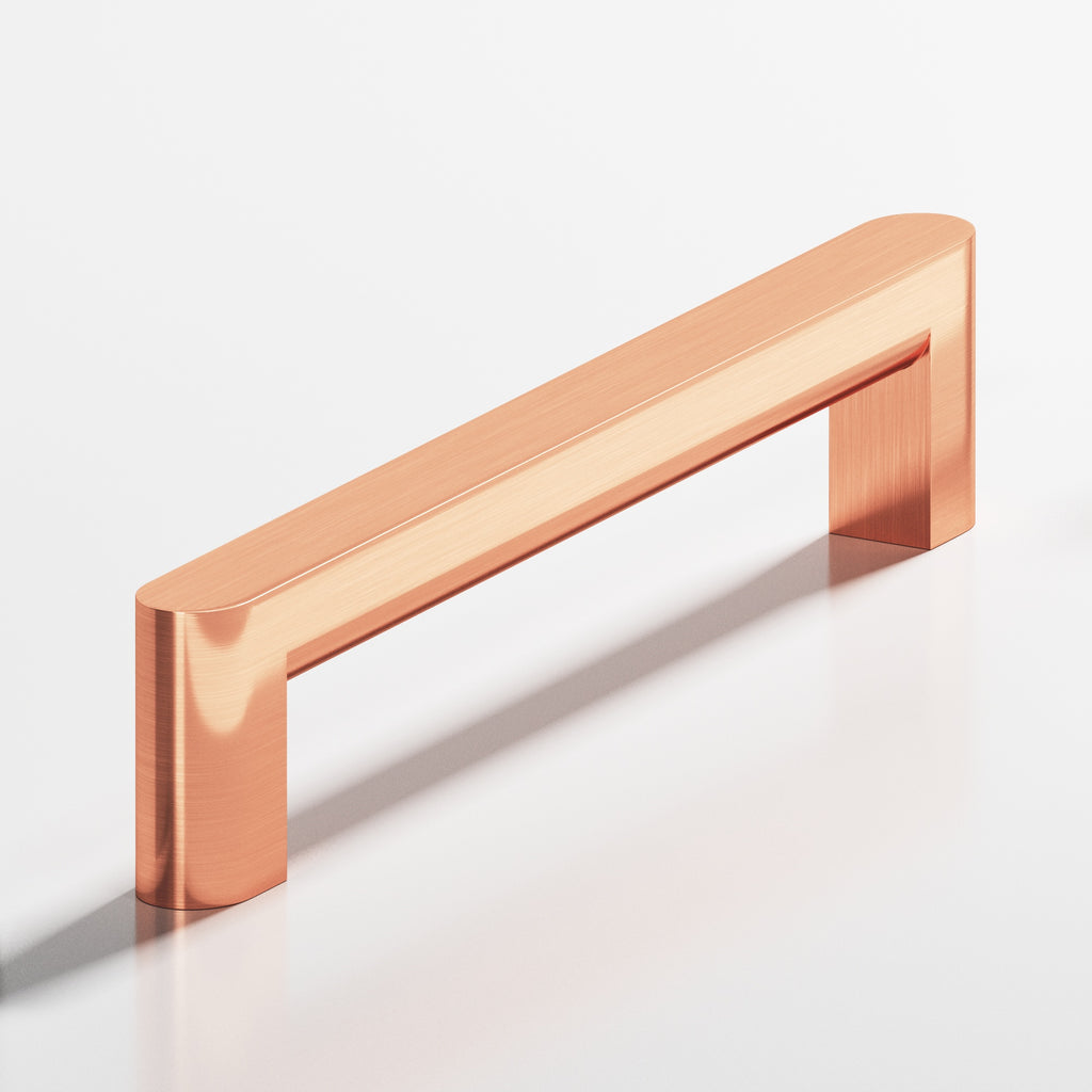 Colonial Bronze Series 765 8" Square Cabinet Pull With Rounded Back And Ends Satin Copper / 8"