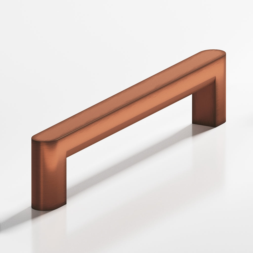 Colonial Bronze Series 762 12" Square Cabinet Pull With Rounded Back And Ends Matte Antique Copper / 12"