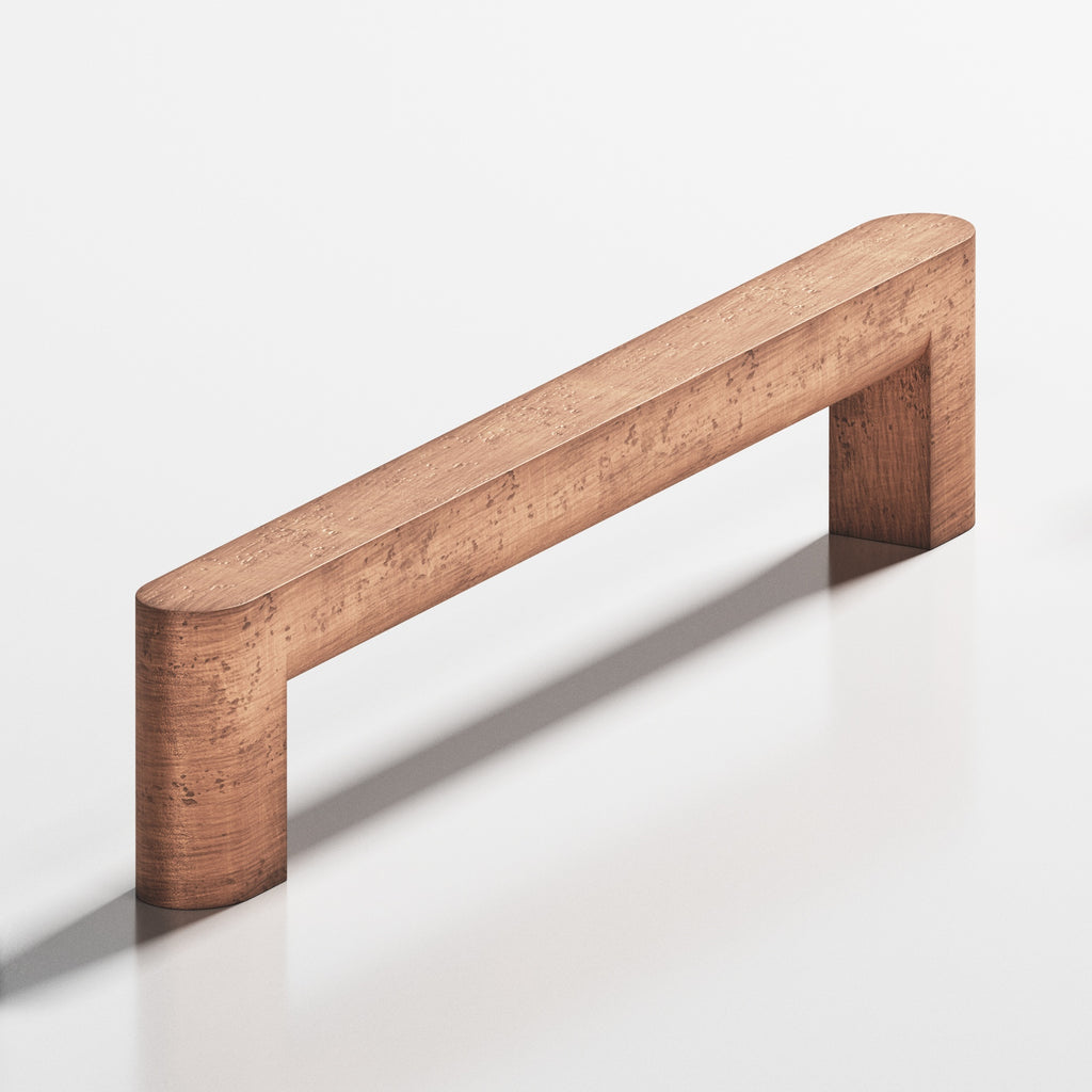 Colonial Bronze Series 760 5" Square Cabinet Pull With Rounded Back And Ends Distressed Antique Copper / 5"