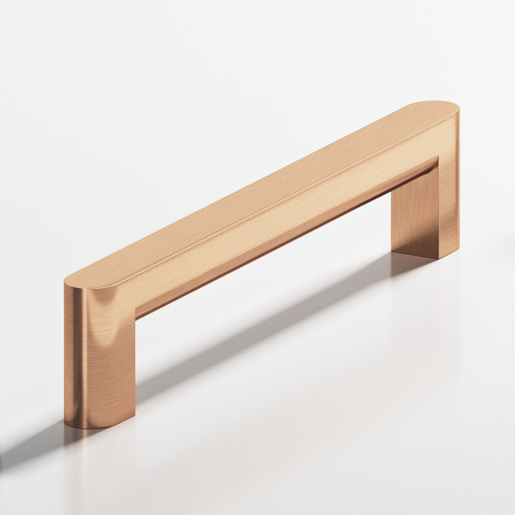 Colonial Bronze Series 760 5" Square Cabinet Pull With Rounded Back And Ends Satin Bronze / 5"