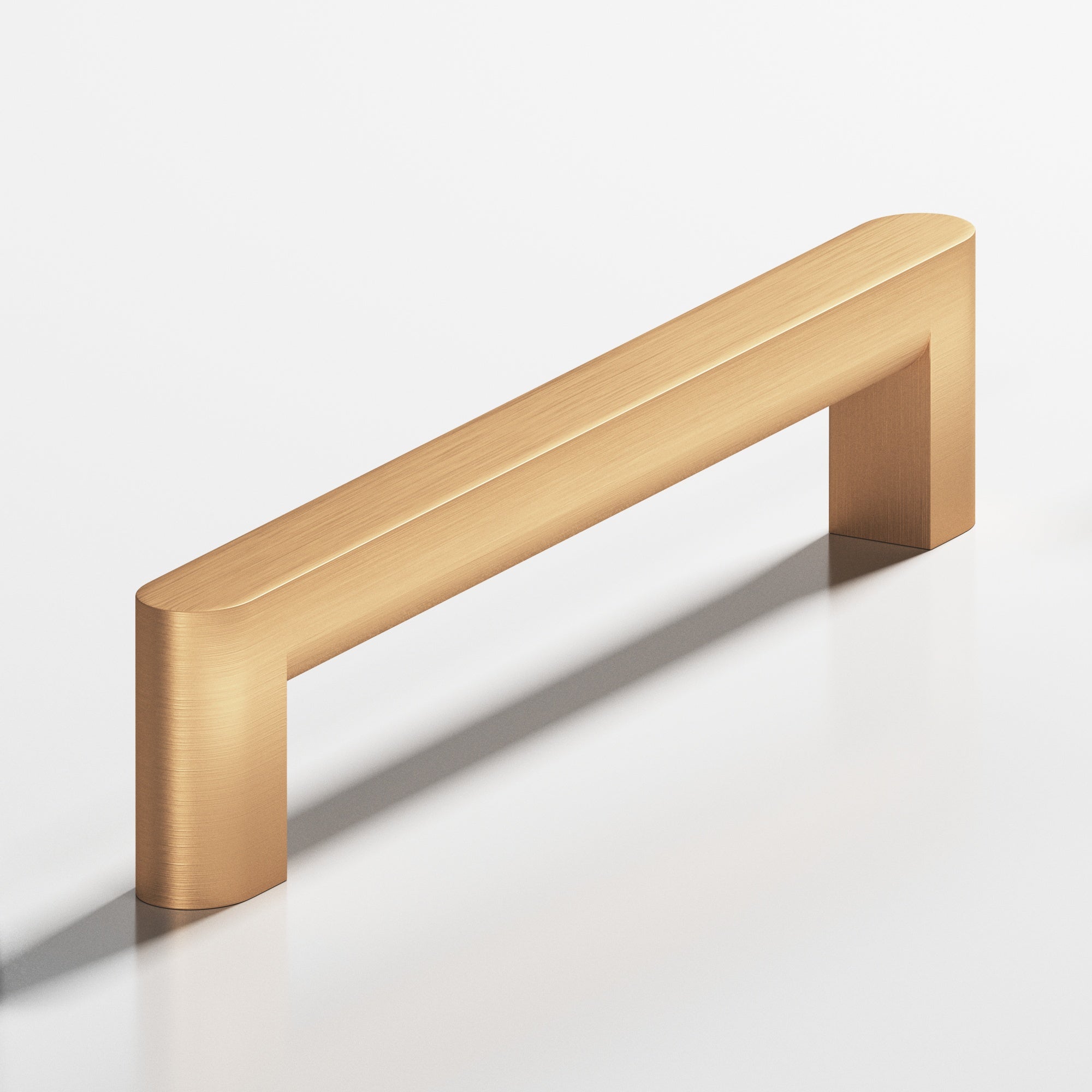 Colonial Bronze Series 762 8" Square Cabinet Pull With Rounded Back And Ends Matte Satin Bronze / 8"