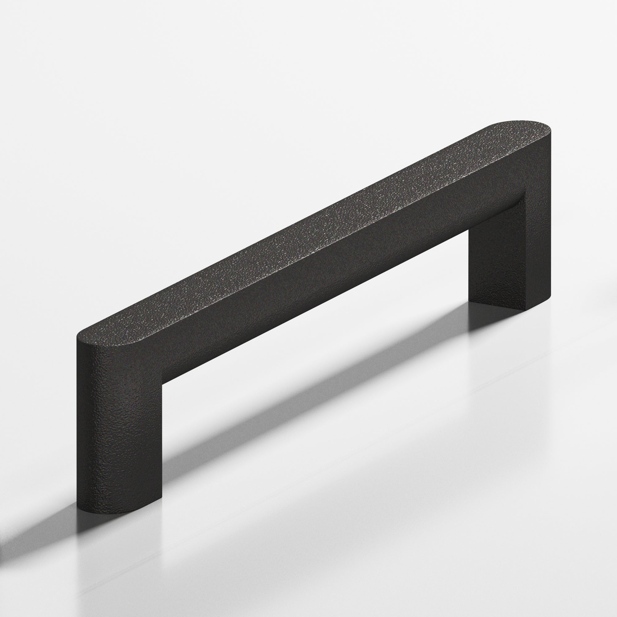 Colonial Bronze Series 760 5" Square Cabinet Pull With Rounded Back And Ends Frost Black™ / 5"