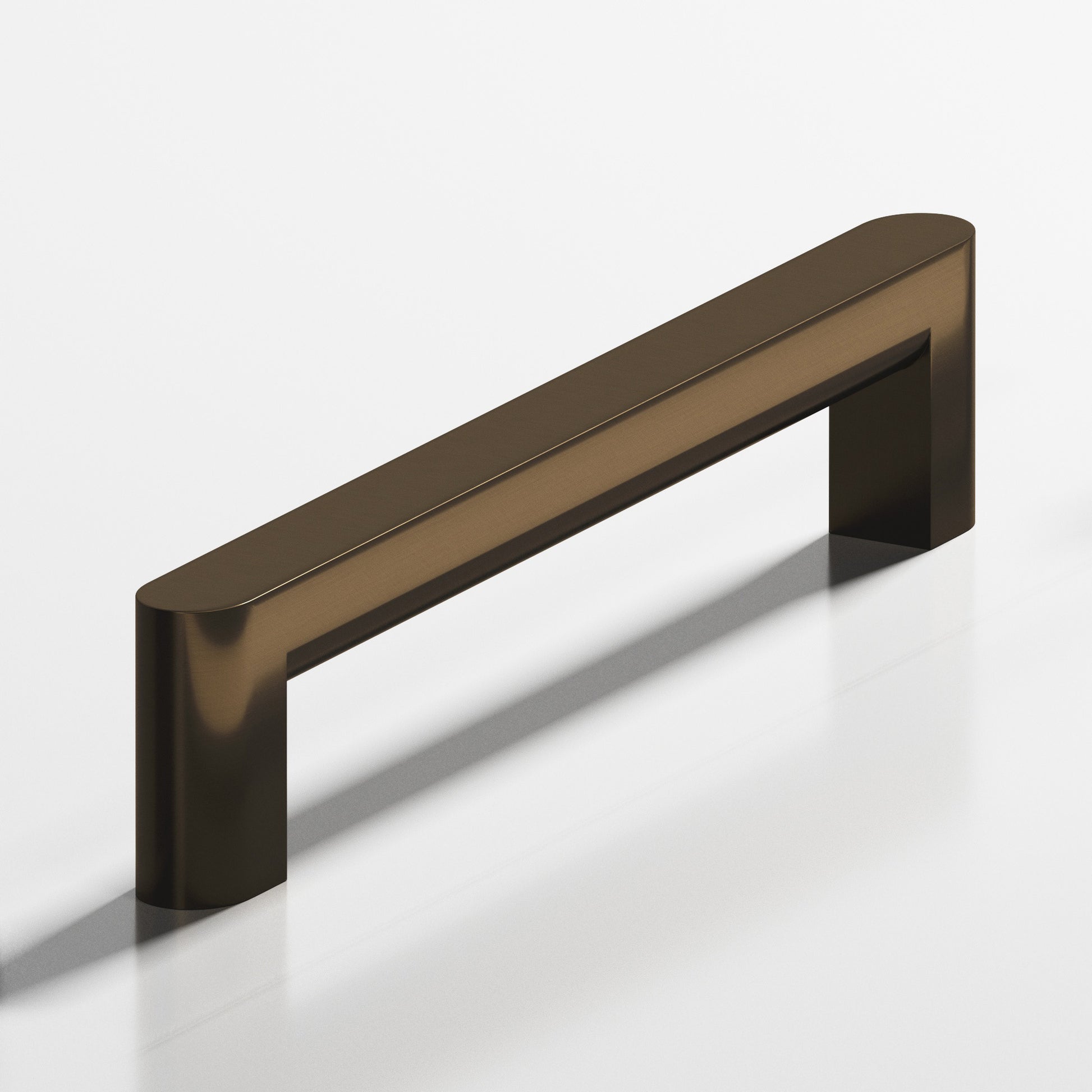 Colonial Bronze Series 760 8" Square Cabinet Pull With Rounded Back And Ends Oil Rubbed Bronze / 8"