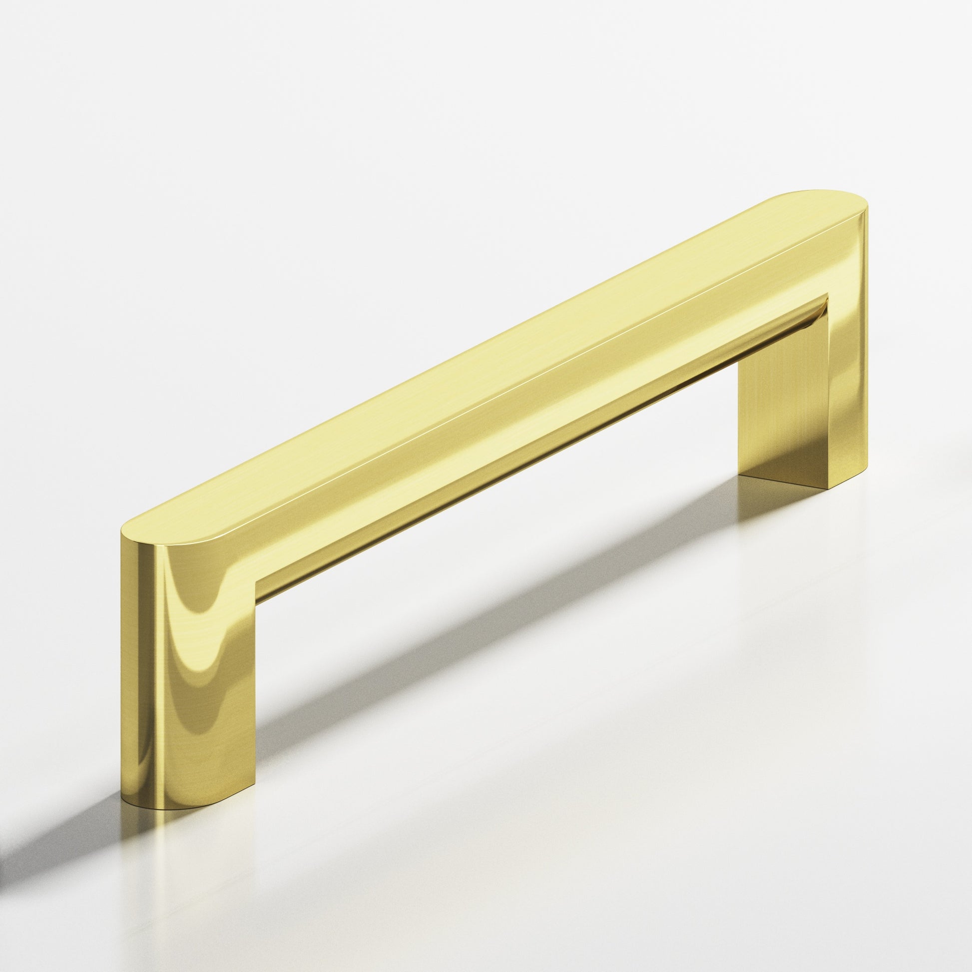 Colonial Bronze Series 765 18" Square Appliance Pull With Rounded Back And Ends Unlacquered Polished Brass / 18"