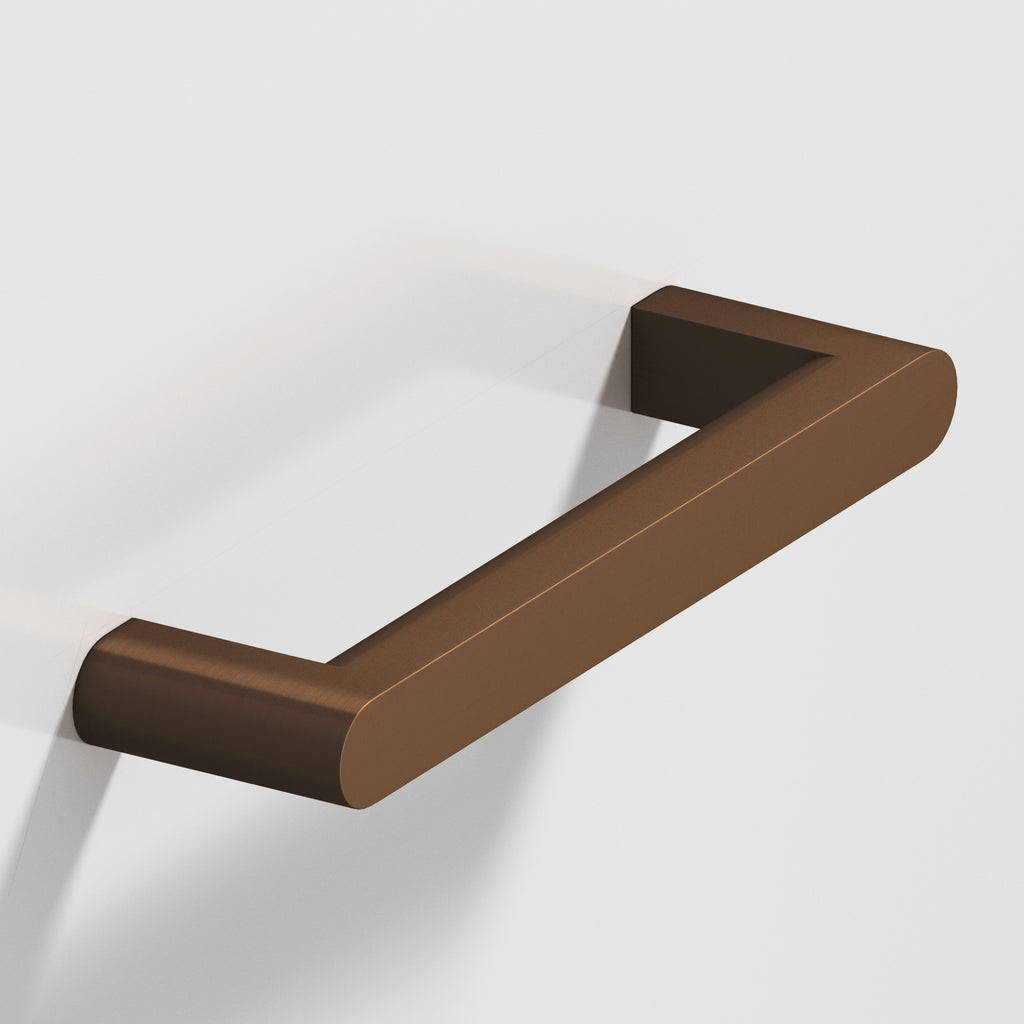 Colonial Bronze Series 762 10" Square Cabinet Pull With Rounded Back And Ends Matte Oil Rubbed Bronze / 10"