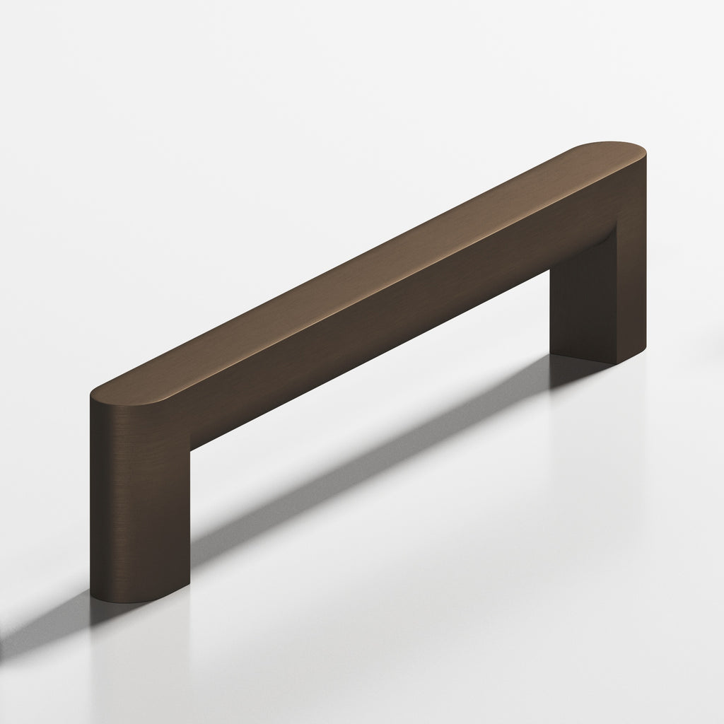 Colonial Bronze Series 760 5" Square Cabinet Pull With Rounded Back And Ends Heritage Bronze / 5"