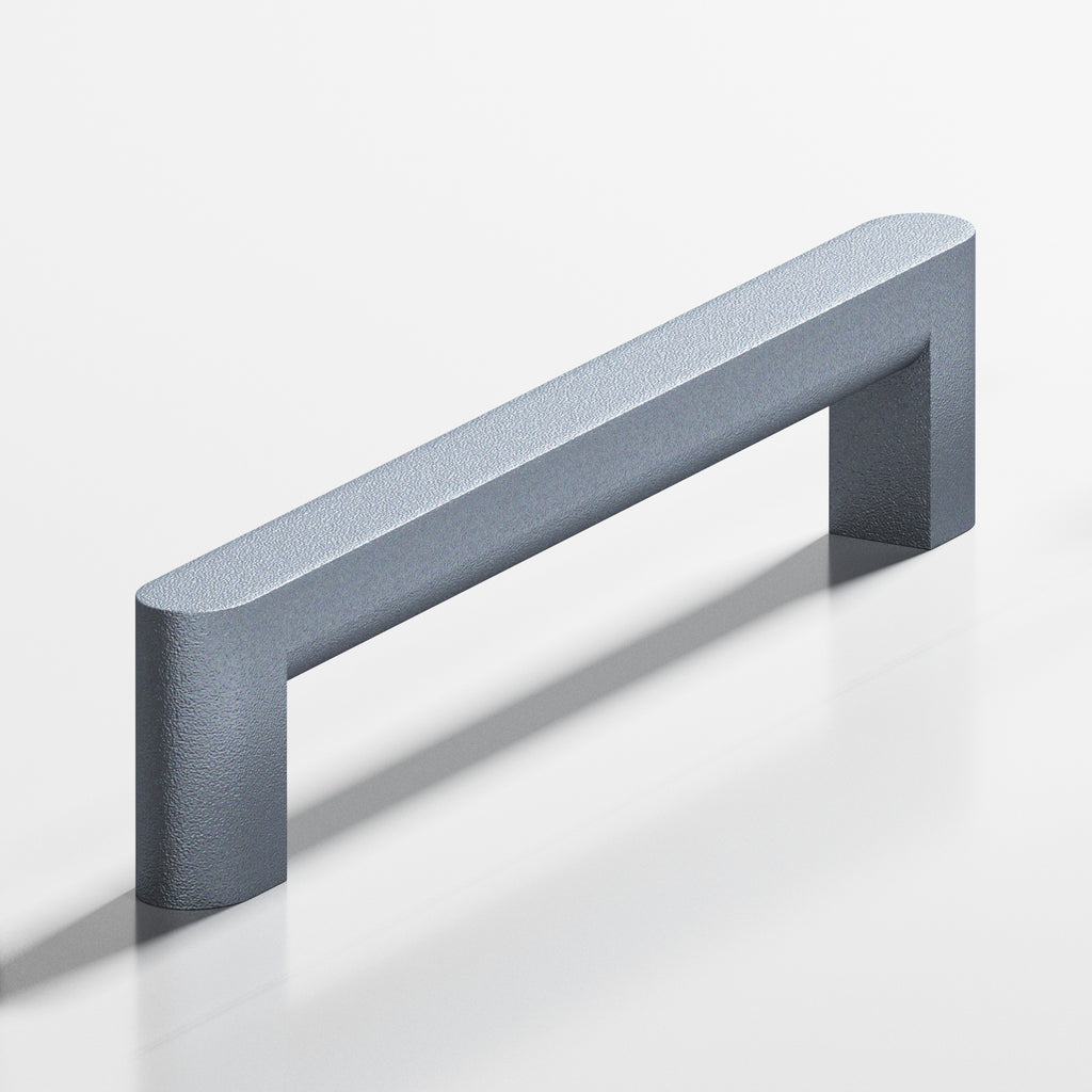 Colonial Bronze Series 760 8" Square Cabinet Pull With Rounded Back And Ends Frost Chrome™ / 8"