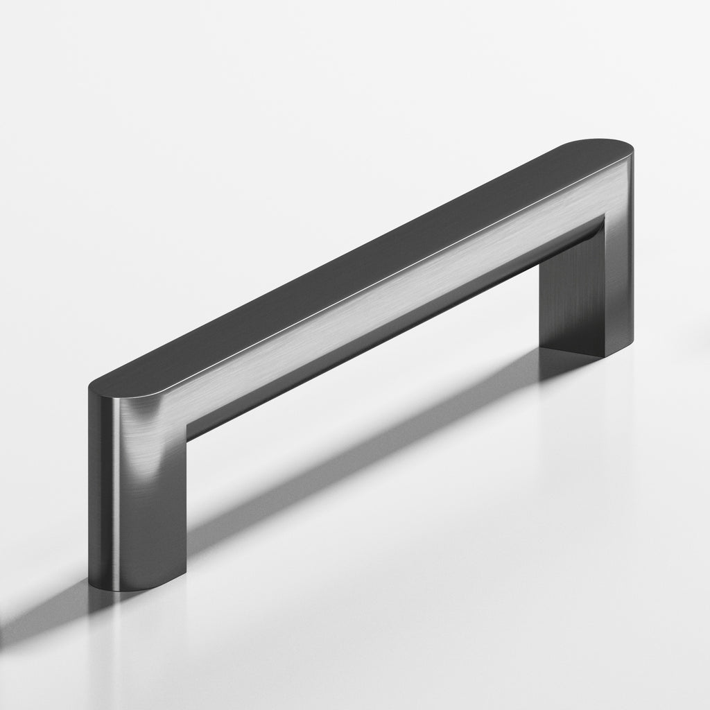 Colonial Bronze Series 762 10" Square Cabinet Pull With Rounded Back And Ends Graphite / 10"