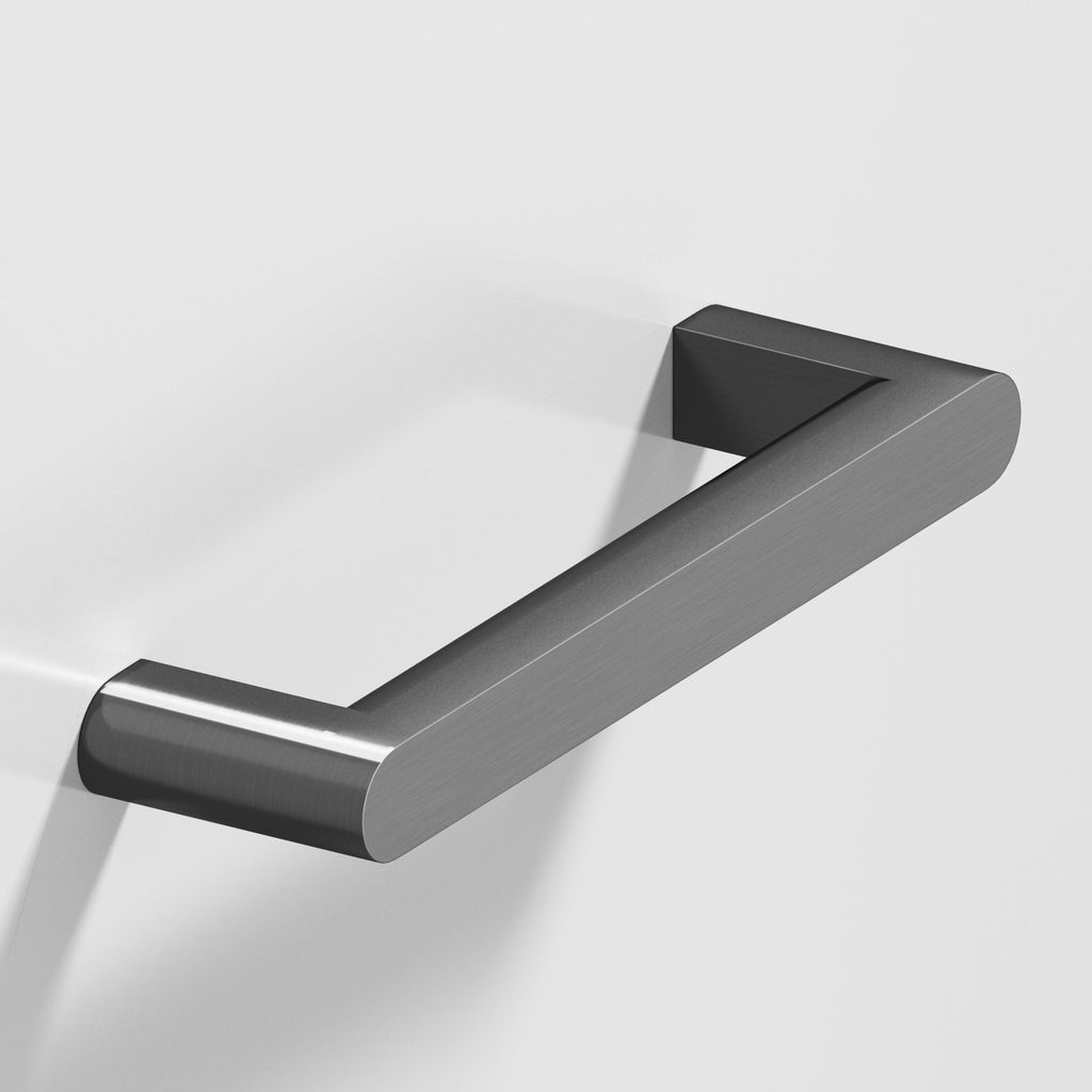 Colonial Bronze Series 760 5" Square Cabinet Pull With Rounded Back And Ends Matte Graphite / 5"