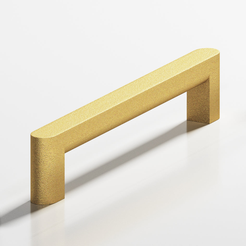 Colonial Bronze Series 762 8" Square Cabinet Pull With Rounded Back And Ends Frost Brass™ / 8"