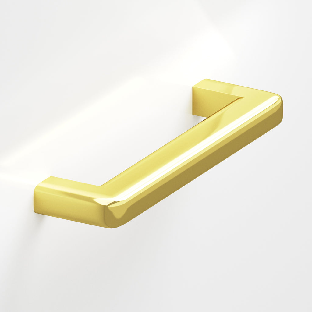 Colonial Bronze Series 785 8" Square Cabinet Pull With Rounded Back And Radiused Edges French Gold / 8"