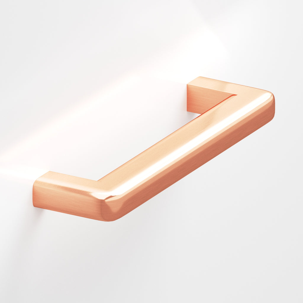 Colonial Bronze Series 785 8" Square Cabinet Pull With Rounded Back And Radiused Edges Satin Copper / 8"