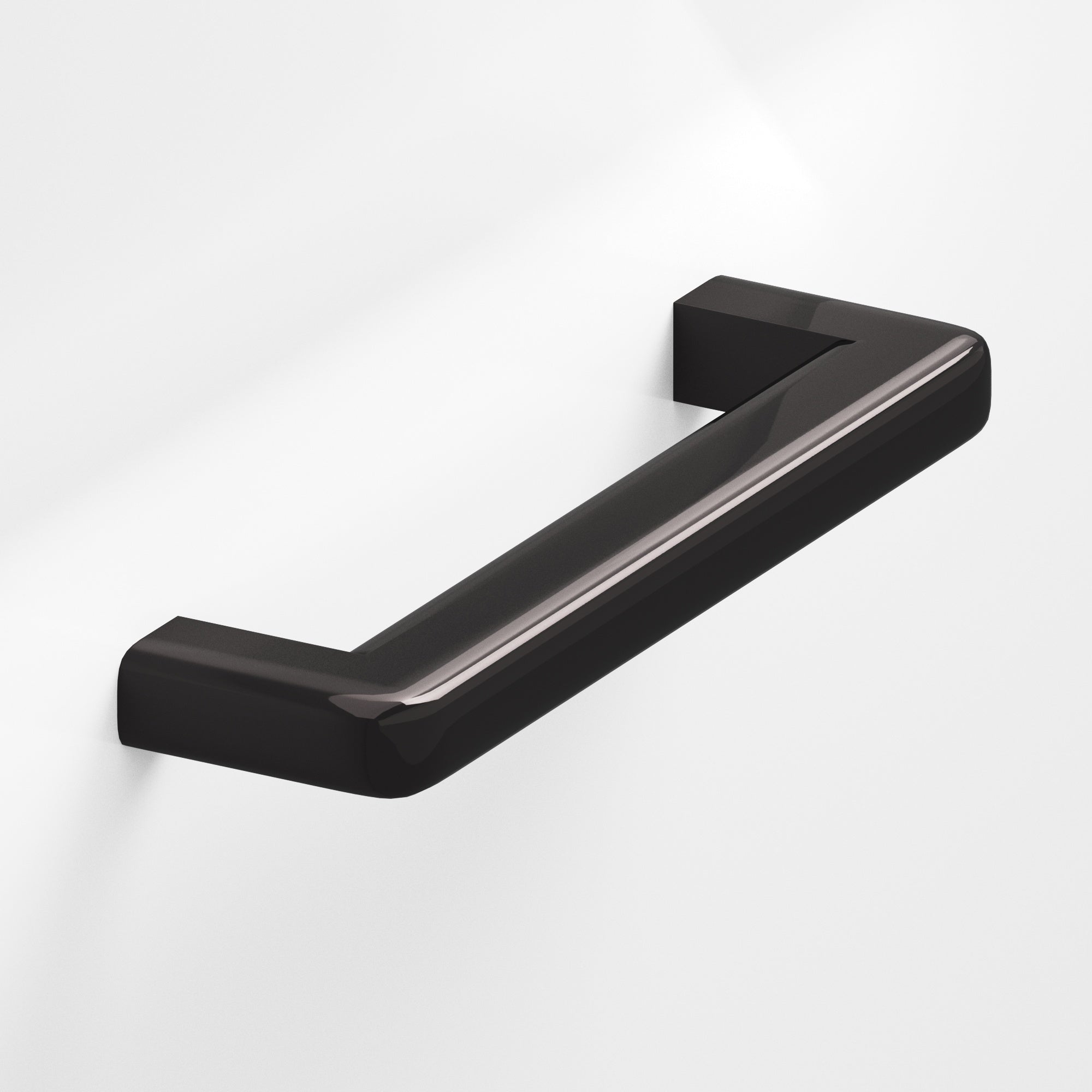 Colonial Bronze Series 785 24" Square Appliance Pull With Rounded Back And Radiused Edges Satin Black / 24"