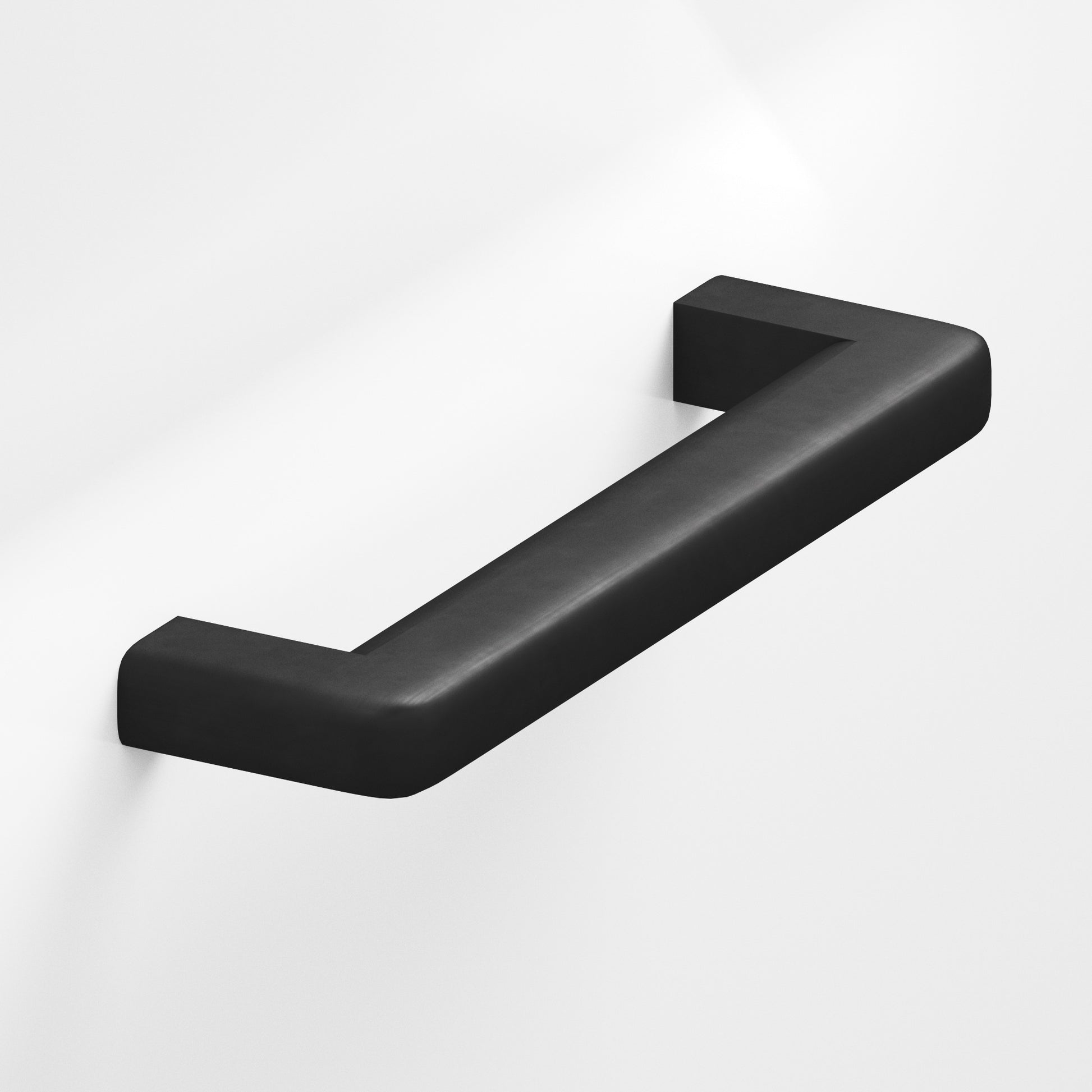 Colonial Bronze Series 785 10" Square Appliance Pull With Rounded Back And Radiused Edges Matte Satin Black / 10"