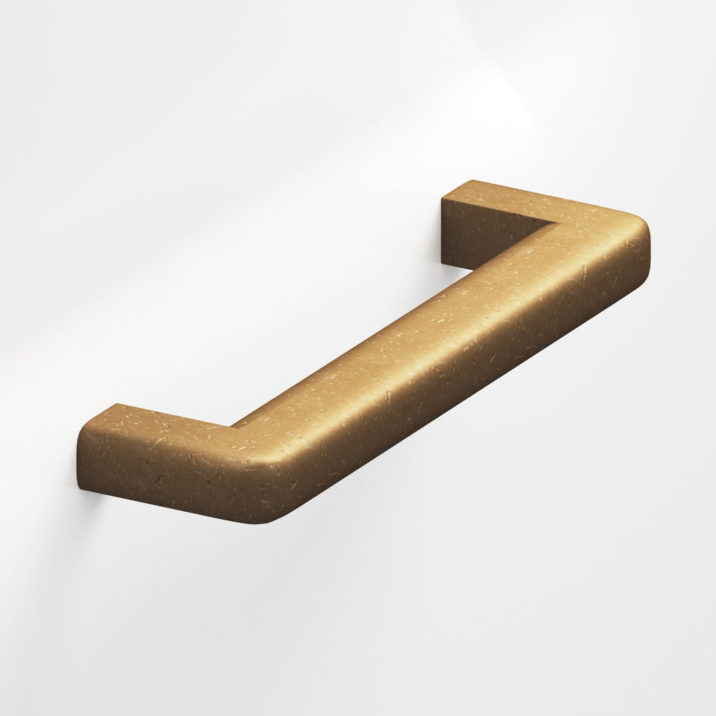 Colonial Bronze Series 785 8" Square Cabinet Pull With Rounded Back And Radiused Edges Distressed Light Statuary Bronze / 8"