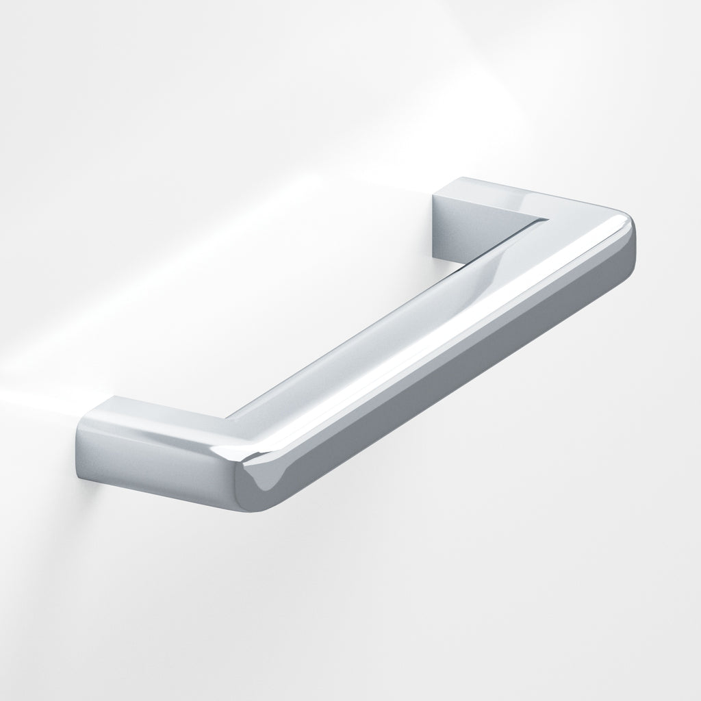 Colonial Bronze Series 785 8" Square Cabinet Pull With Rounded Back And Radiused Edges Polished Chrome / 8"