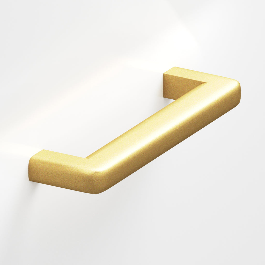 Colonial Bronze Series 785 8" Square Cabinet Pull With Rounded Back And Radiused Edges Frost Brass™ / 8"