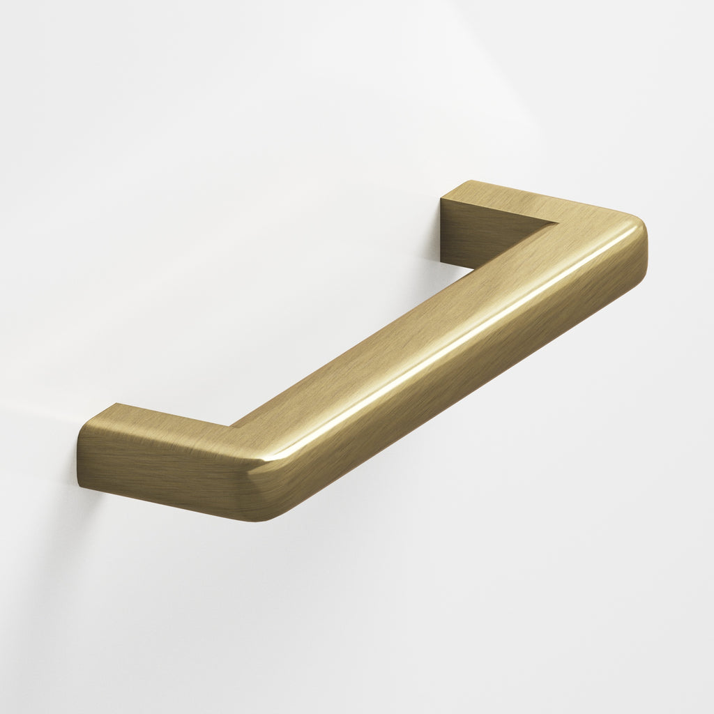 Colonial Bronze Series 785 8" Square Cabinet Pull With Rounded Back And Radiused Edges Antique Brass / 8"