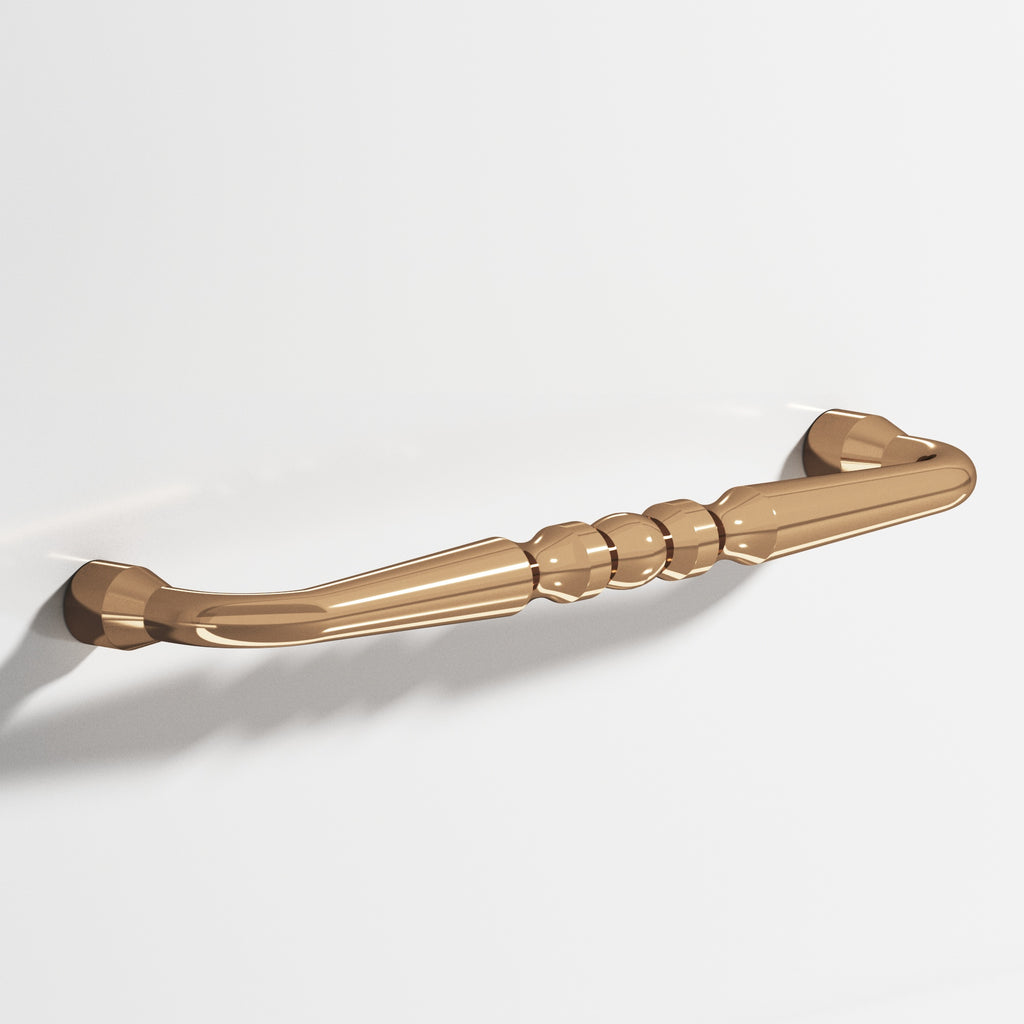 Colonial Bronze Series 813 6" Detailed Wire Cabinet Pull With Bead Polished Bronze / 6"