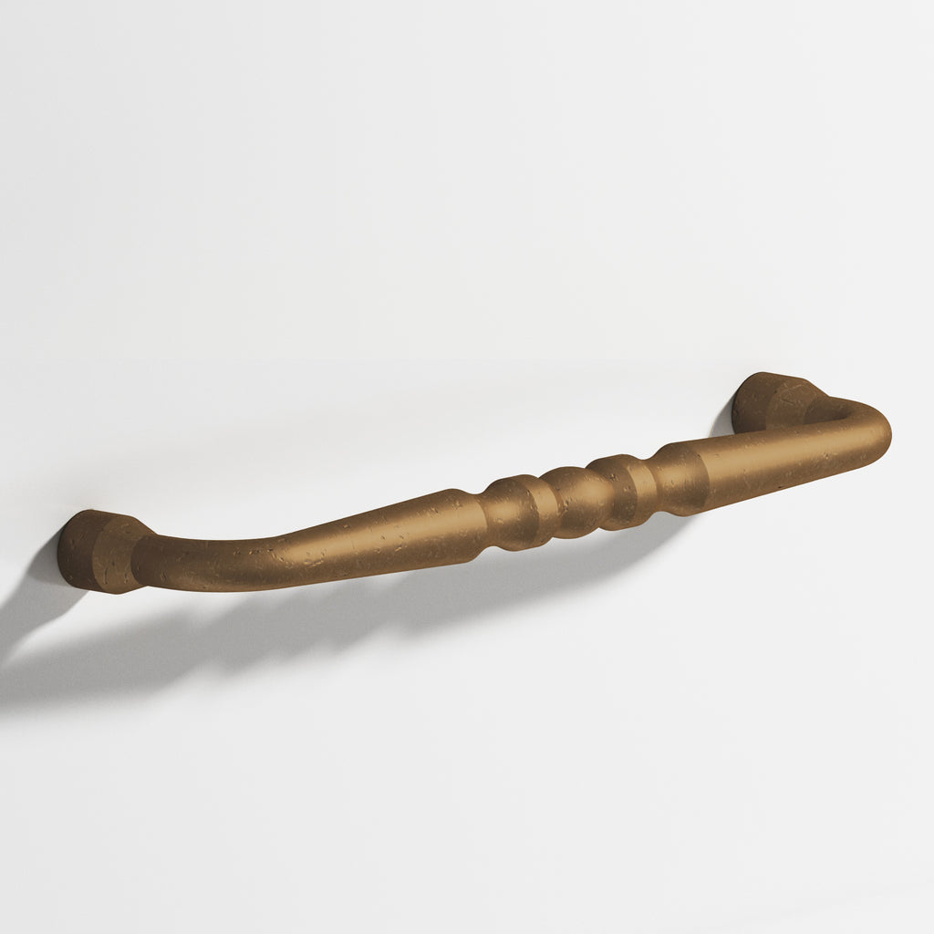 Colonial Bronze Series 813 6" Detailed Wire Cabinet Pull With Bead Distressed Light Statuary Bronze / 6"