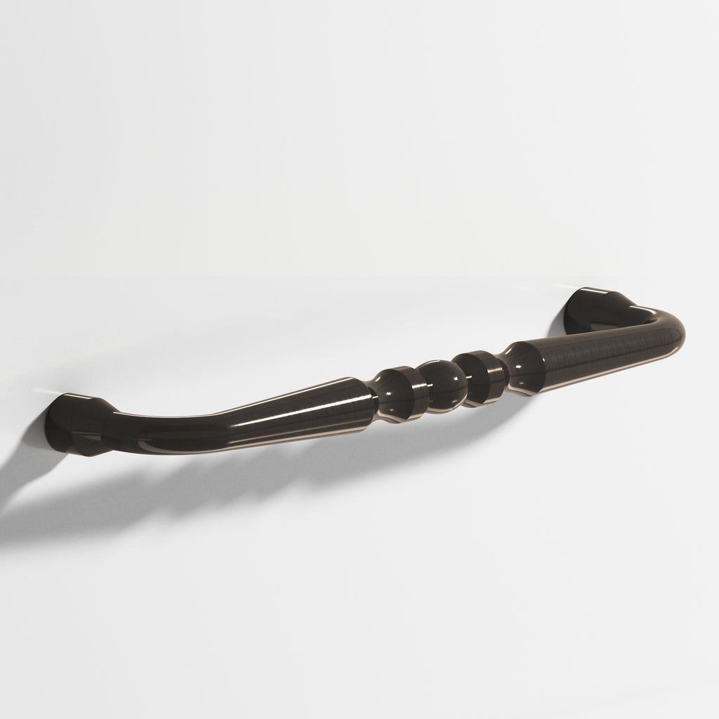 Colonial Bronze Series 813 6" Detailed Wire Cabinet Pull With Bead Dark Statuary Bronze / 6"