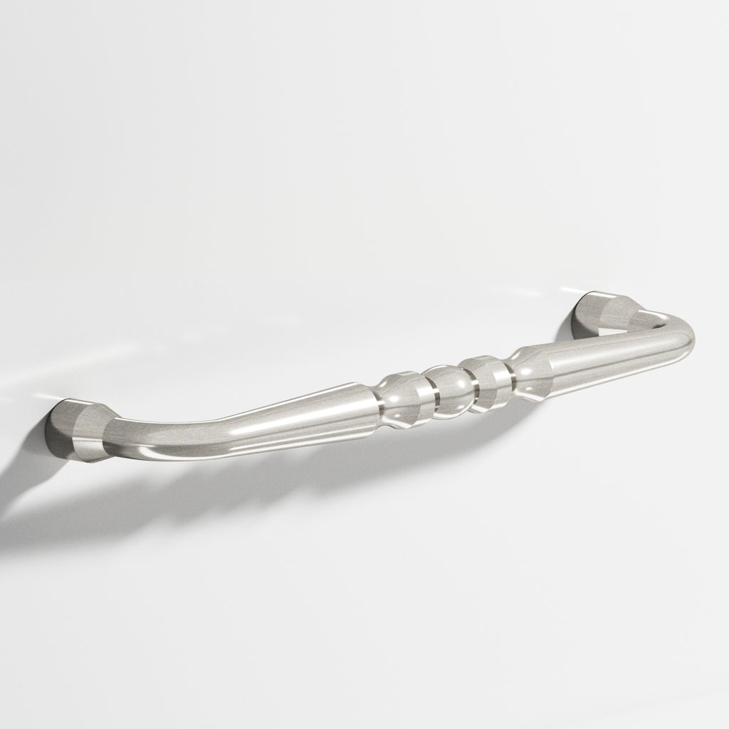 Colonial Bronze Series 813 6" Detailed Wire Cabinet Pull With Bead Satin Nickel / 6"