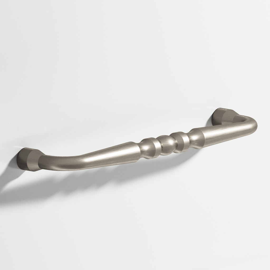 Colonial Bronze Series 813 6" Detailed Wire Cabinet Pull With Bead Matte Pewter / 6"