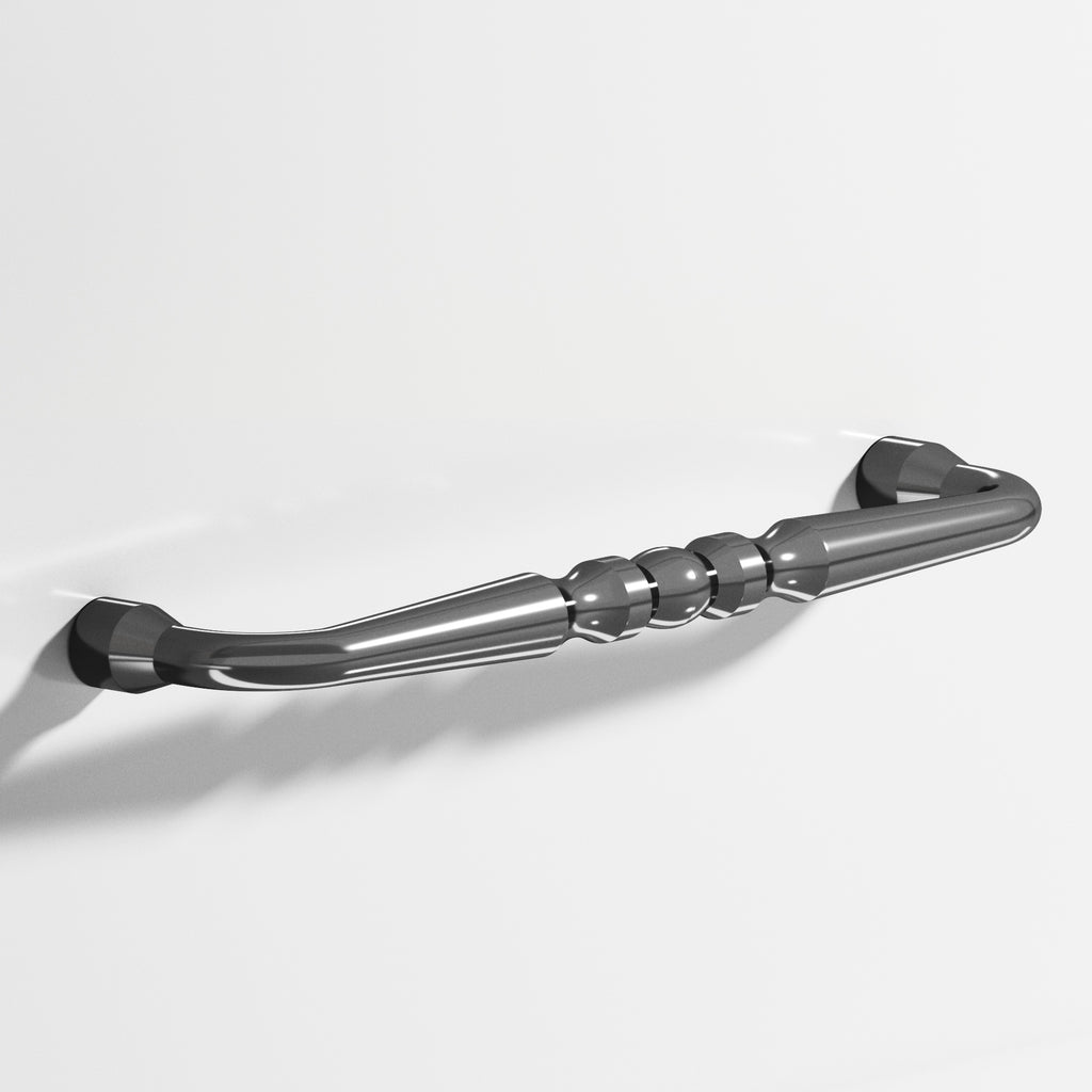 Colonial Bronze Series 813 6" Detailed Wire Cabinet Pull With Bead Graphite / 6"