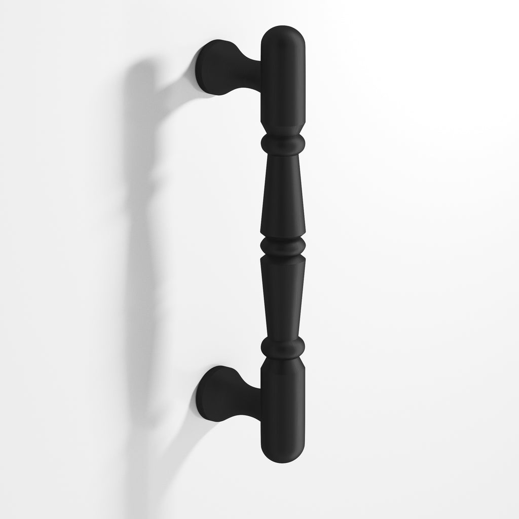Colonial Bronze Series 851 6" Detailed Wire Cabinet Pull Appliance Pull Matte Satin Black / 6"