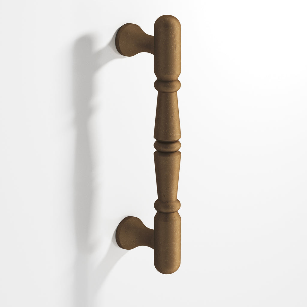 Colonial Bronze Series 851 6" Detailed Wire Cabinet Pull Appliance Pull Distressed Light Statuary Bronze / 6"