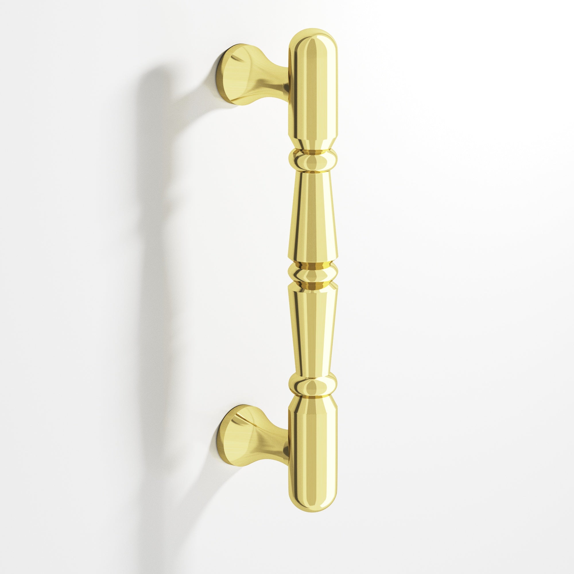 Colonial Bronze Series 851 6" Detailed Wire Cabinet Pull Appliance Pull Unlacquered Polished Brass / 6"