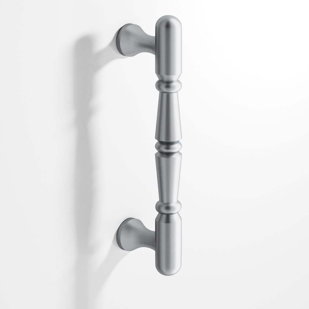 Colonial Bronze Series 851 6" Detailed Wire Cabinet Pull Appliance Pull Matte Satin Chrome / 6"