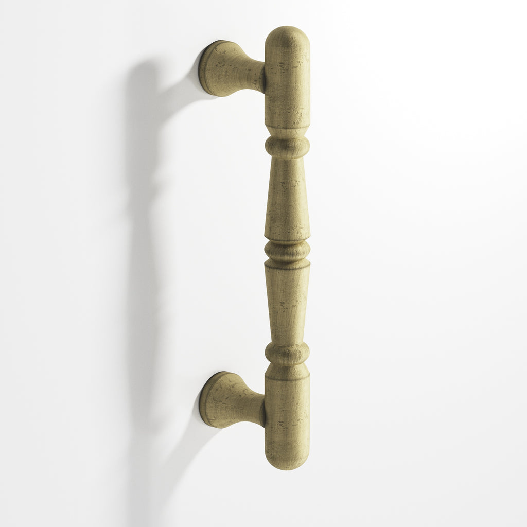 Colonial Bronze Series 851 10" Detailed Wire Cabinet Pull Appliance Pull Distressed Antique Brass / 10"