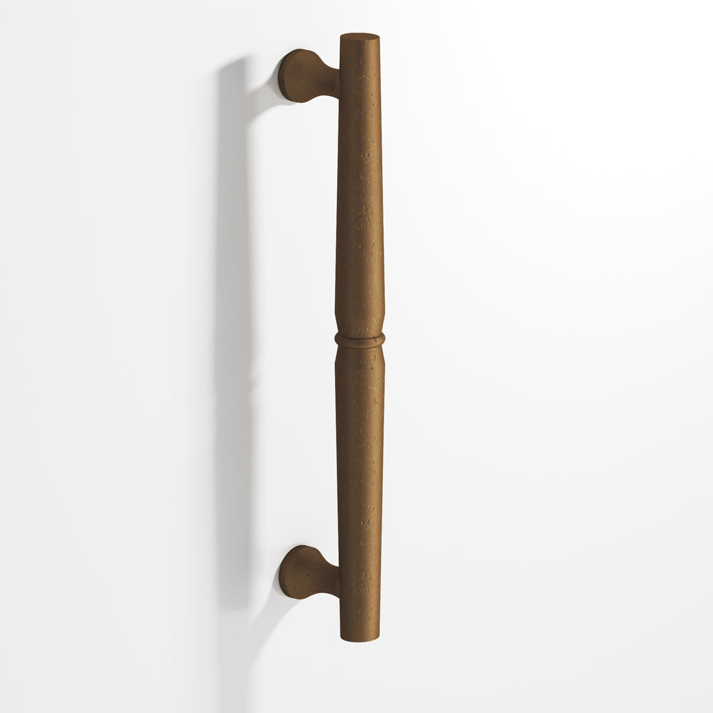 Colonial Bronze Series 852 10" Detailed Wire Appliance Pull With Bead Distressed Light Statuary Bronze / 10"