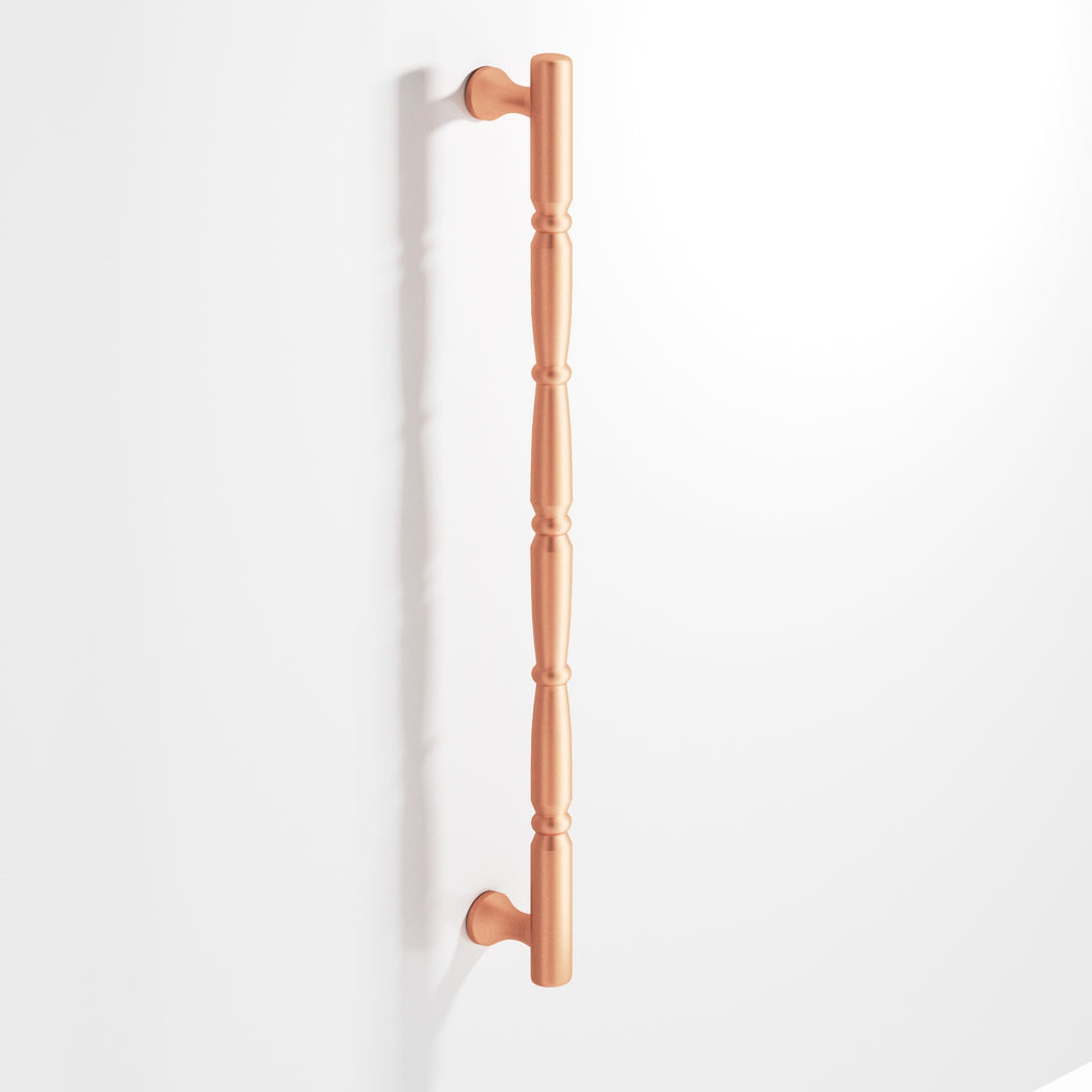 Colonial Bronze Series 855 16" Detailed Wire Appliance Pull With Beads And Radiused Ends Matte Satin Copper / 16"