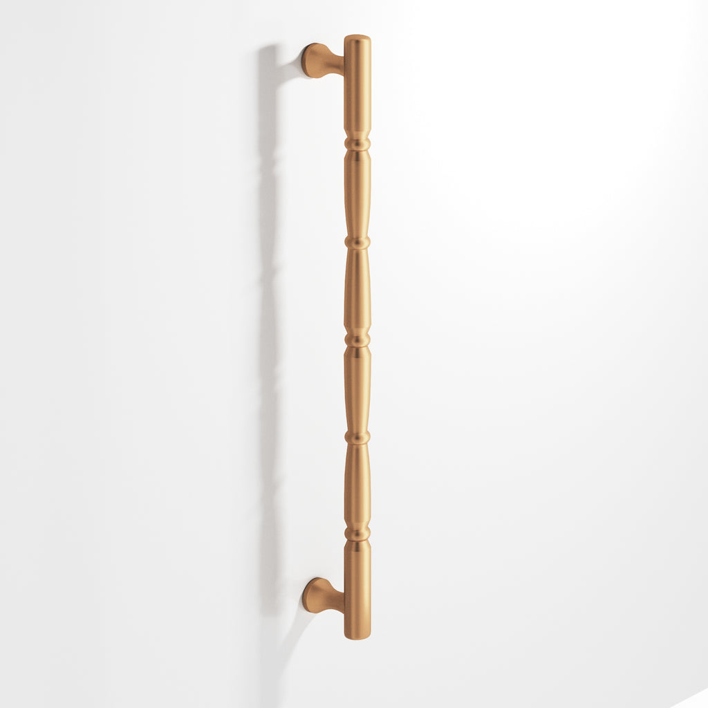 Colonial Bronze Series 855 16" Detailed Wire Appliance Pull With Beads And Radiused Ends Matte Satin Bronze / 16"