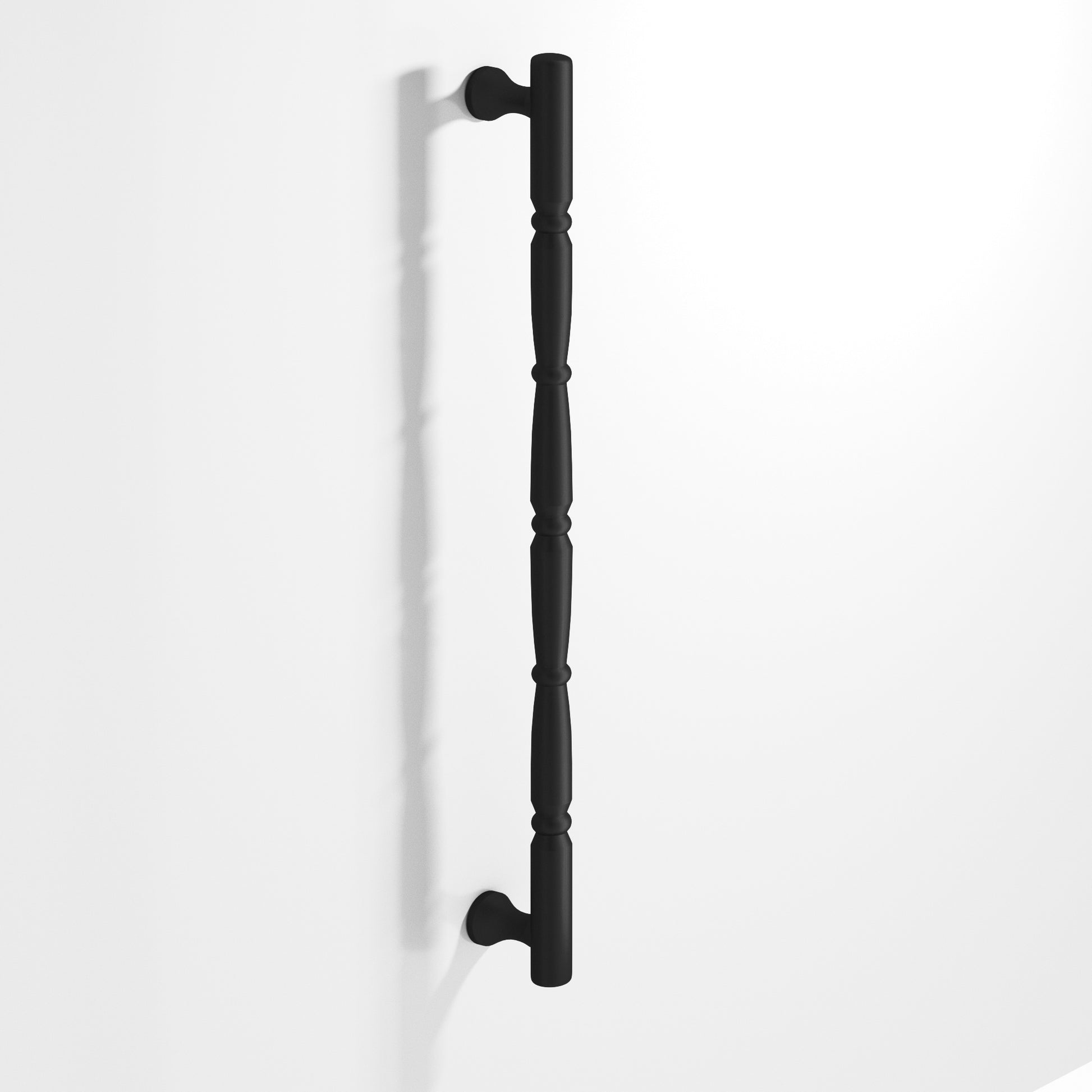 Colonial Bronze Series 855 16" Detailed Wire Appliance Pull With Beads And Radiused Ends Matte Satin Black / 16"
