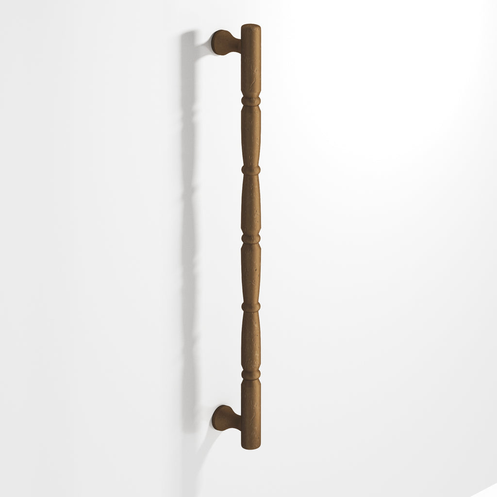 Colonial Bronze Series 855 16" Detailed Wire Appliance Pull With Beads And Radiused Ends Distressed Light Statuary Bronze / 16"