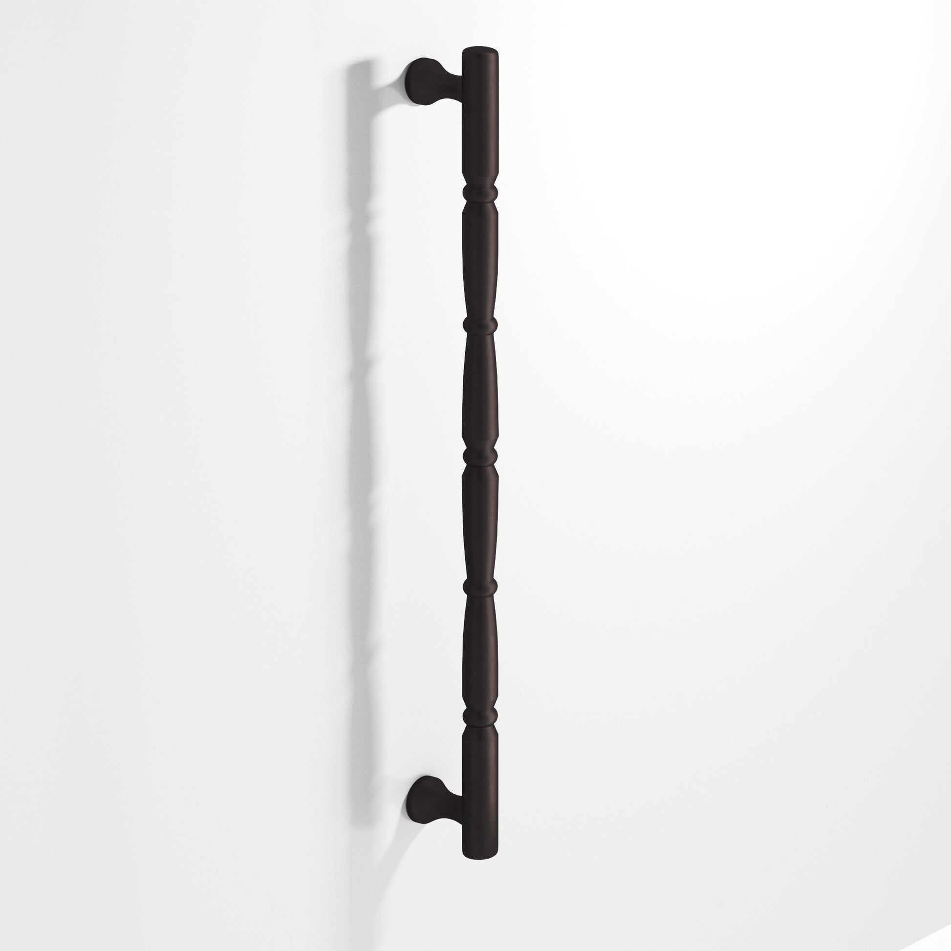 Colonial Bronze Series 855 16" Detailed Wire Appliance Pull With Beads And Radiused Ends Matte Dark Statuary Bronze / 16"