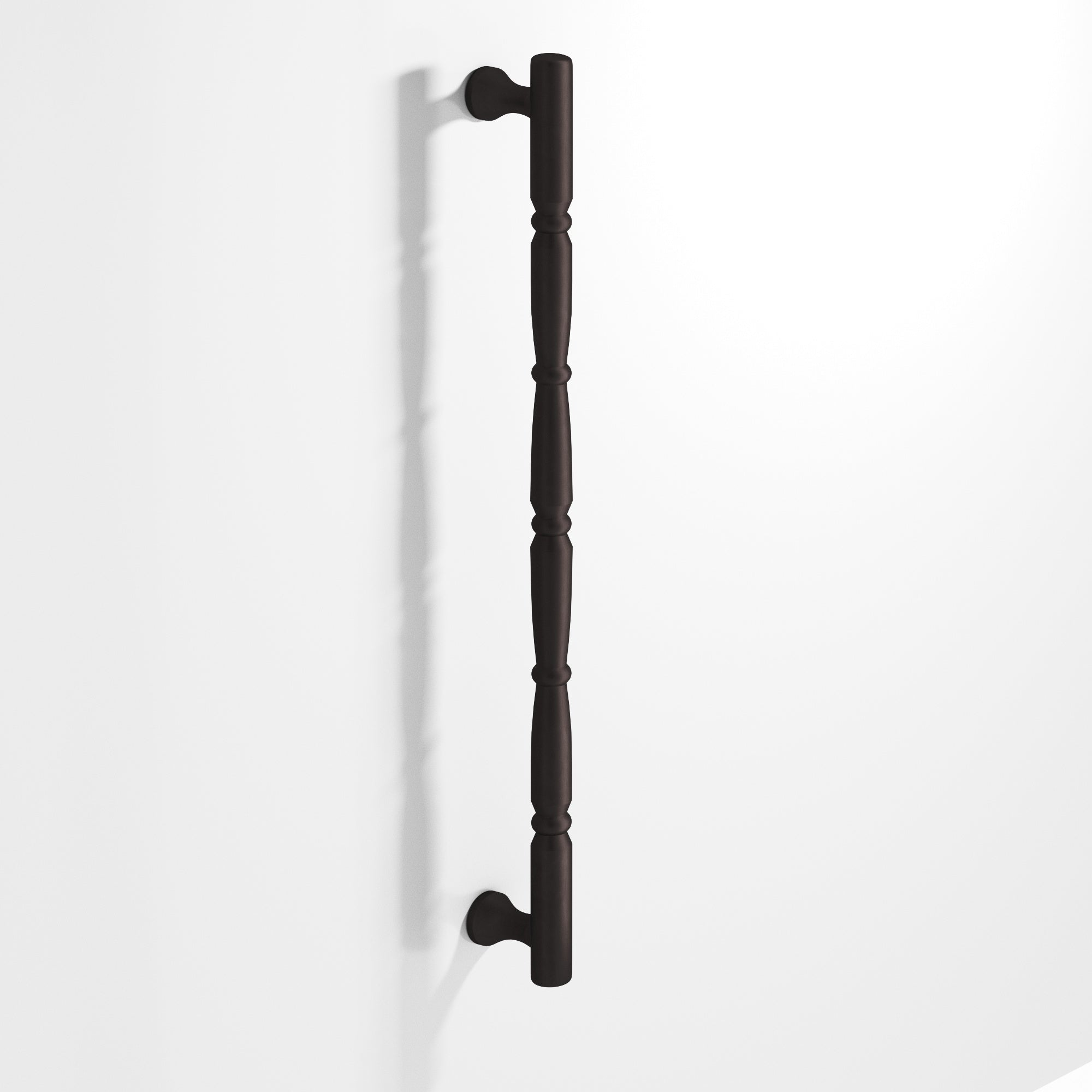 Colonial Bronze Series 855 16" Detailed Wire Appliance Pull With Beads And Radiused Ends Matte Dark Statuary Bronze / 16"