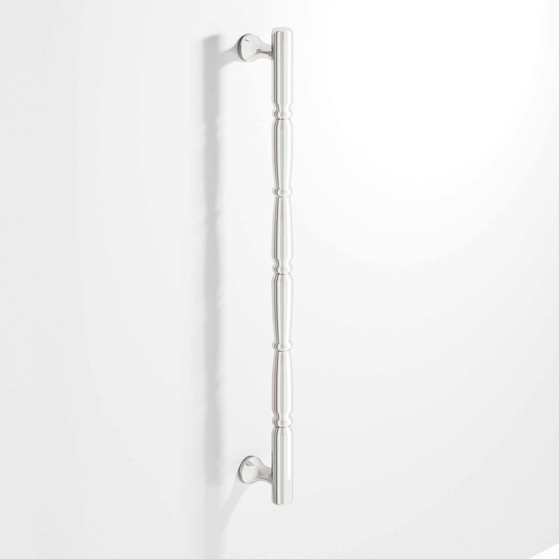 Colonial Bronze Series 855 16" Detailed Wire Appliance Pull With Beads And Radiused Ends Polished Nickel / 16"