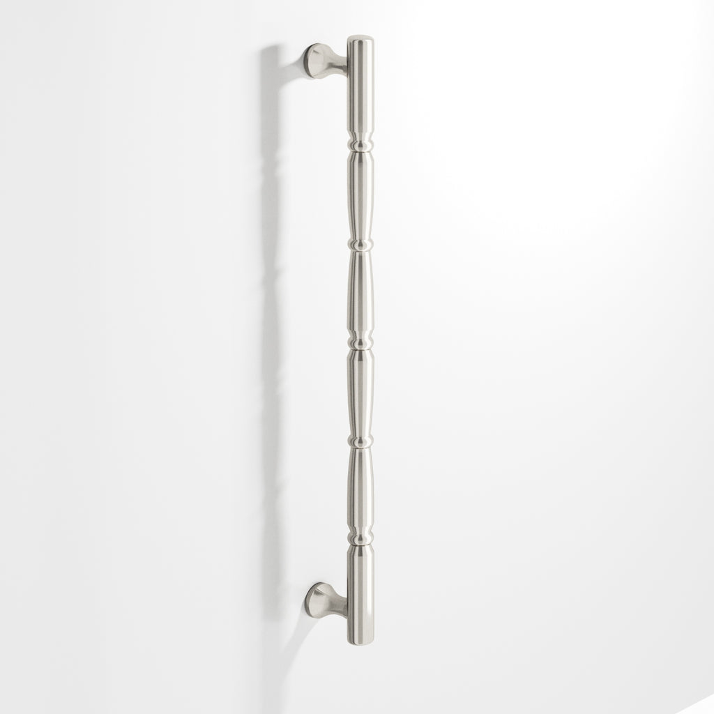 Colonial Bronze Series 855 16" Detailed Wire Appliance Pull With Beads And Radiused Ends Satin Nickel / 16"