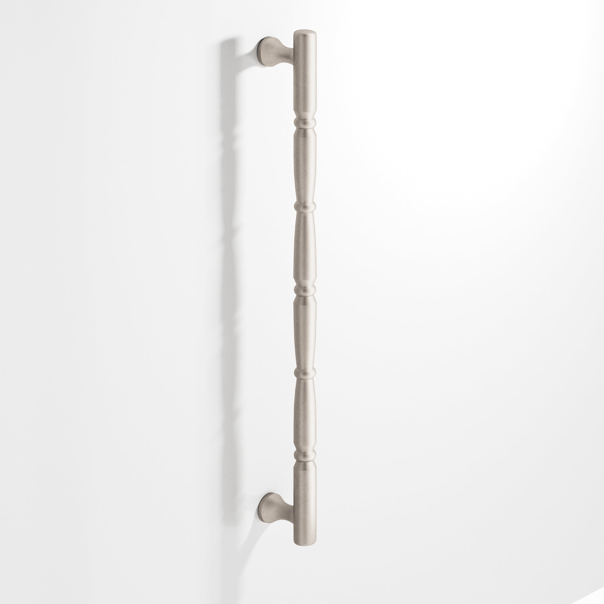 Colonial Bronze Series 855 16" Detailed Wire Appliance Pull With Beads And Radiused Ends Matte Satin Nickel / 16"
